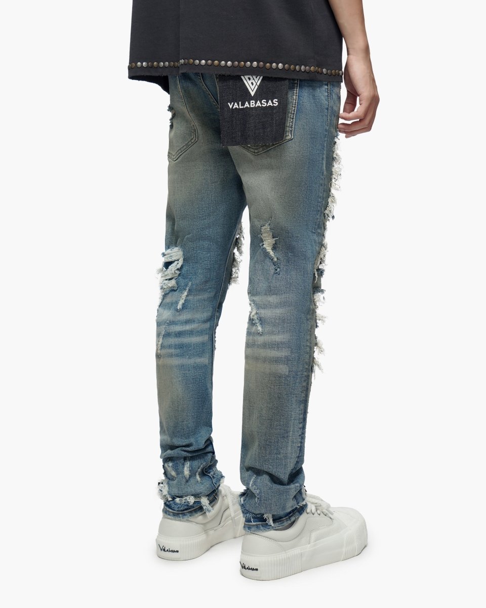 Nobleton Medium Dirty Blue Skinny Jeans - Valabasas
