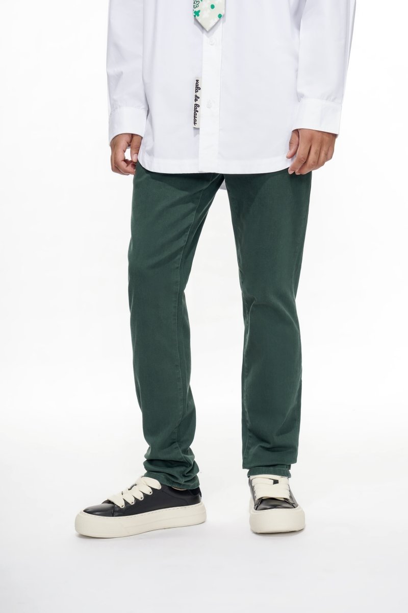 Noctis Chino Pants – Green (Cotton Blend) - Valabasas