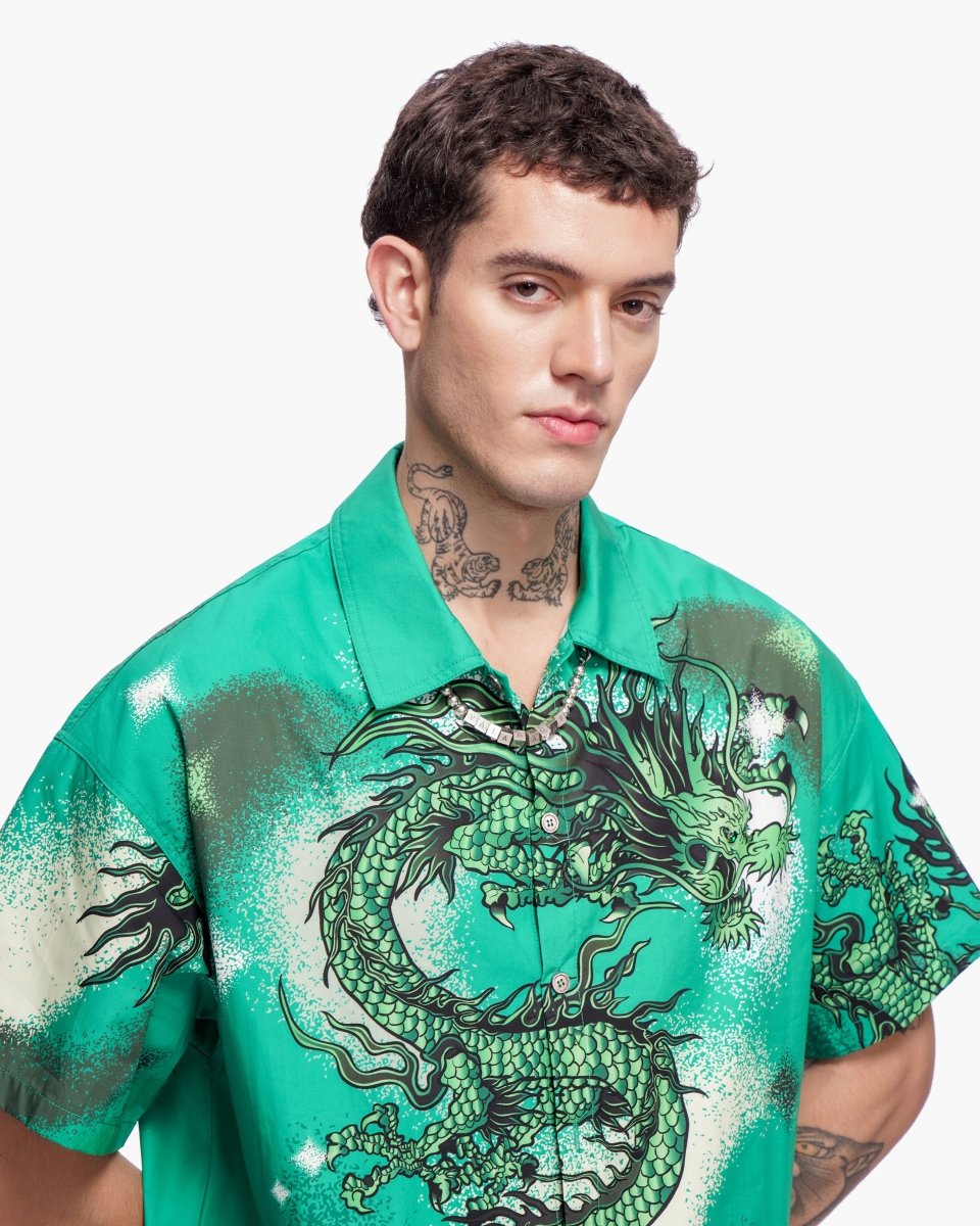 Noriku Button Down Green - Valabasas