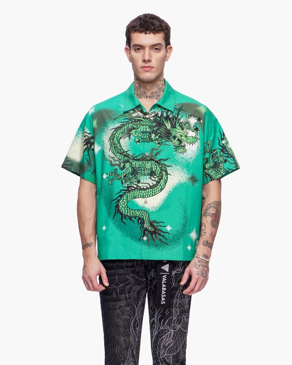 Noriku Button Down Green - Valabasas