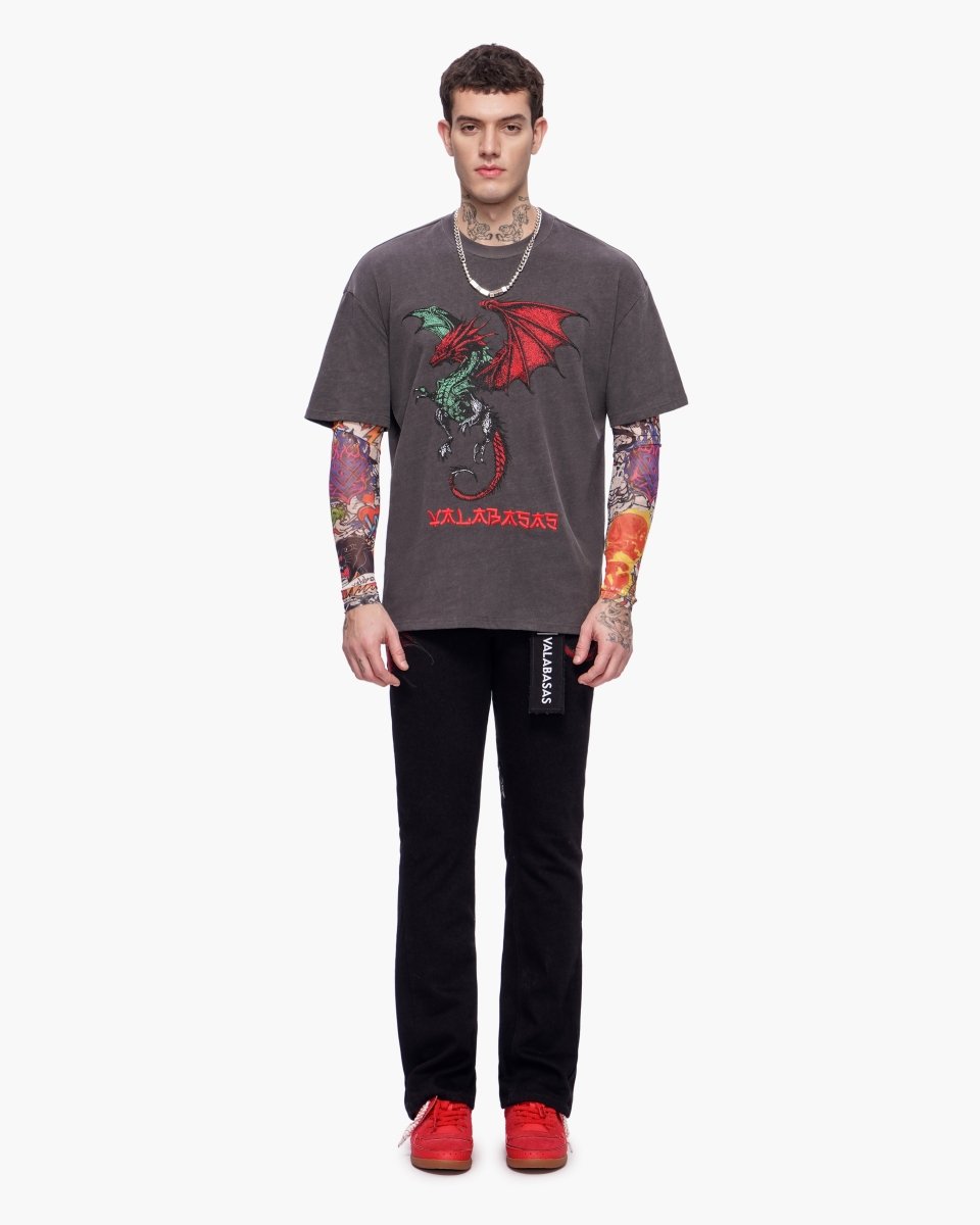 Okiri Long Sleeve Charcoal - Valabasas