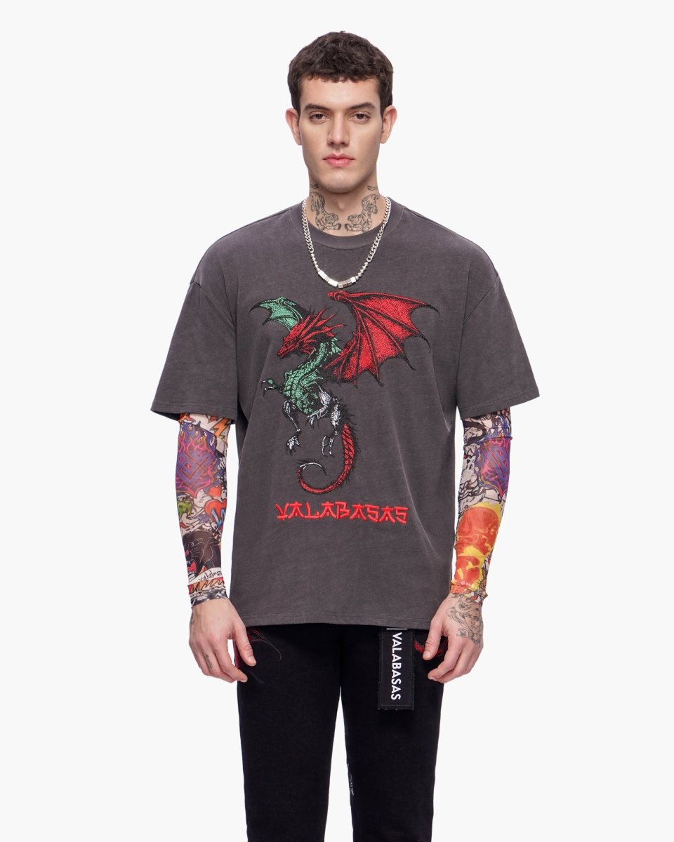 Okiri Long Sleeve Charcoal - Valabasas