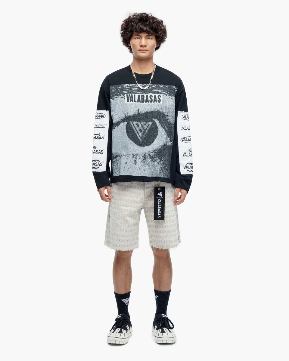 Optic Nerve Vintage Black Long Sleeve Tee - Valabasas