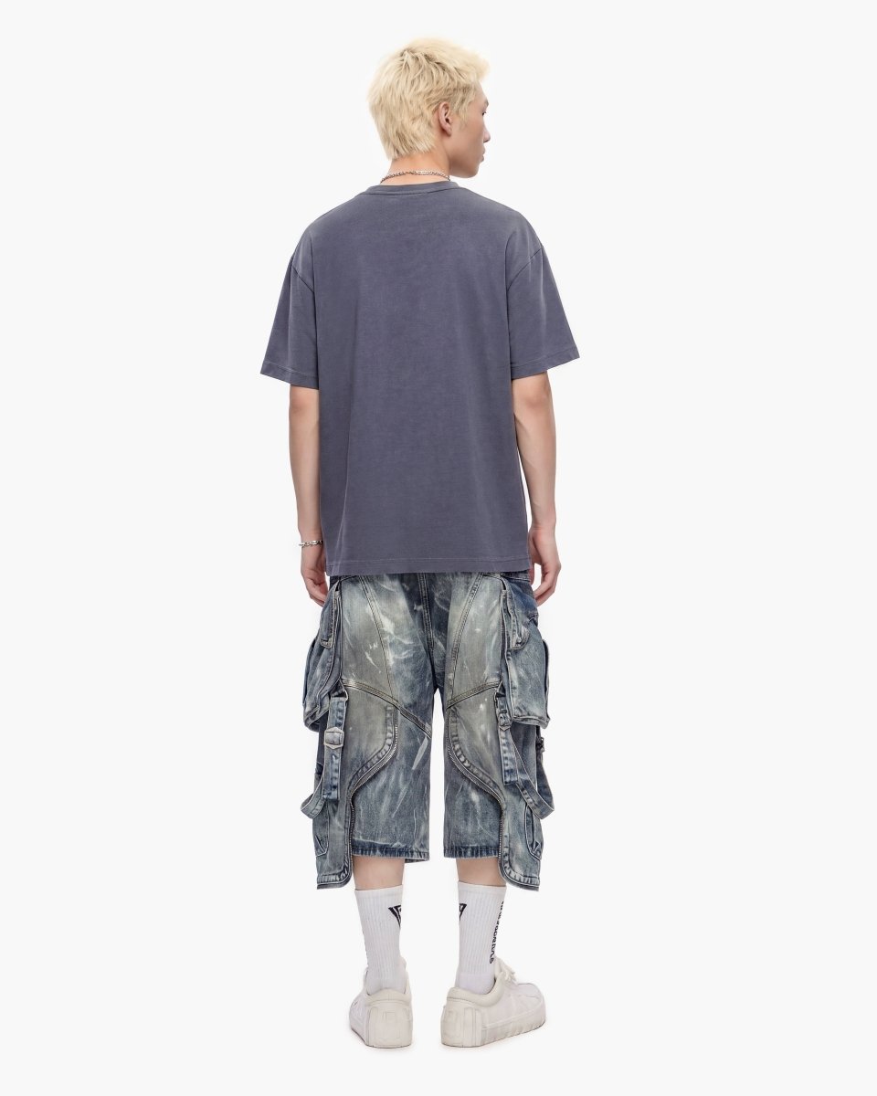 Osama Jorts Dirty Blue Wash - Valabasas