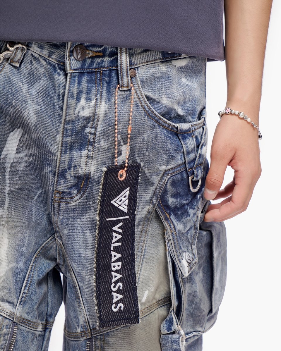 Osama Jorts Dirty Blue Wash - Valabasas