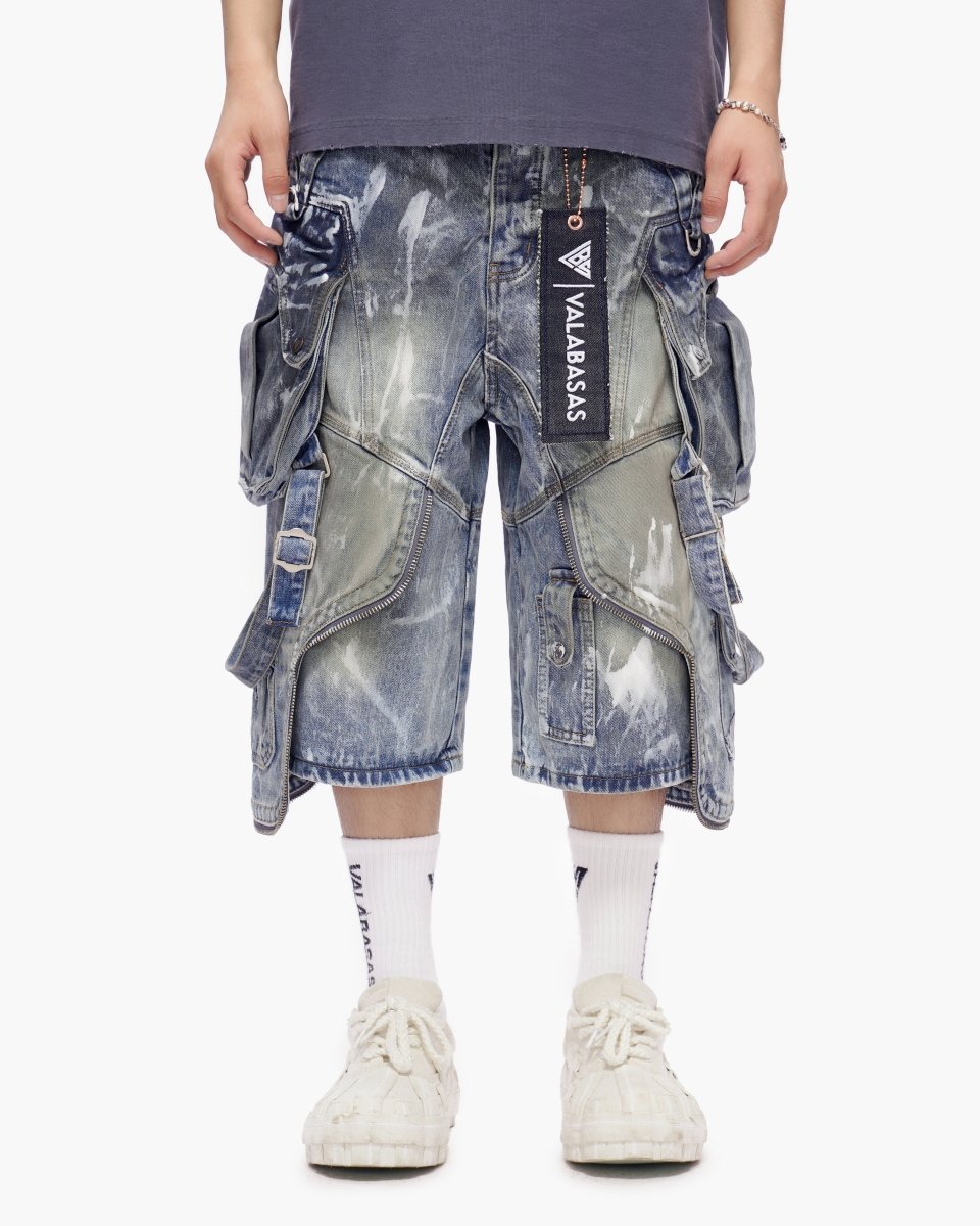 Osama Jorts Dirty Blue Wash - Valabasas