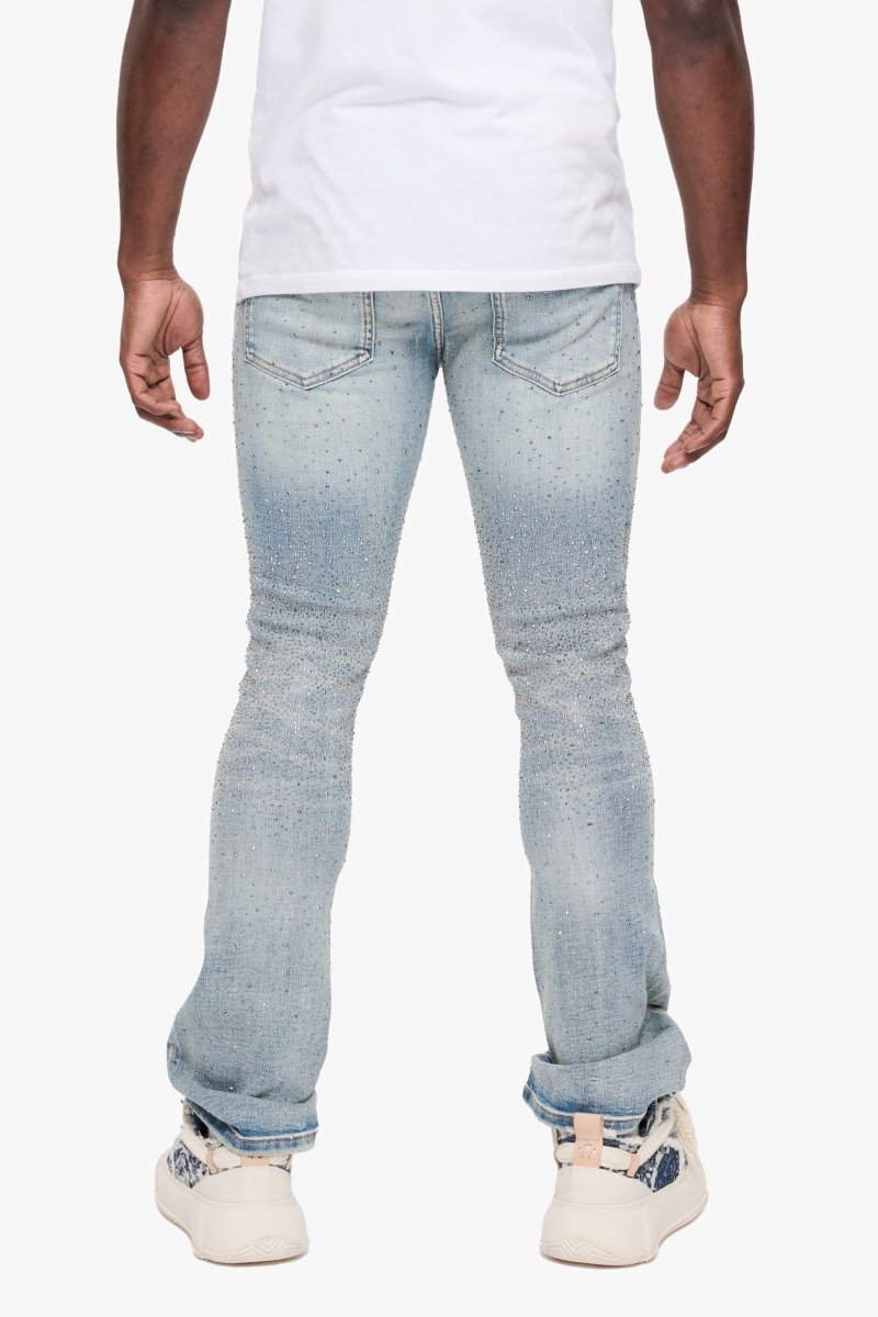 Parrel Stacked Flare Jean Light Blue - Valabasas