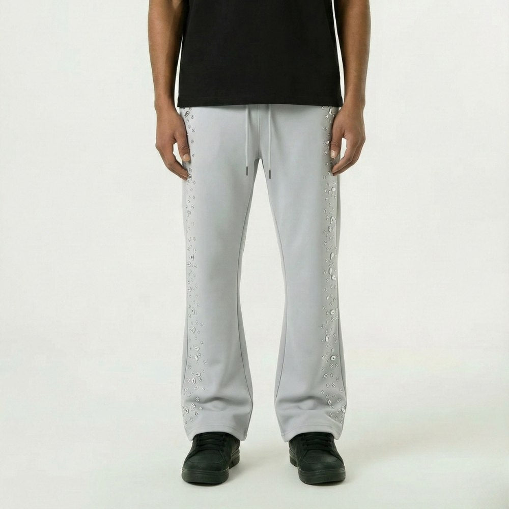 Red Poppy Sweatpants - Gray