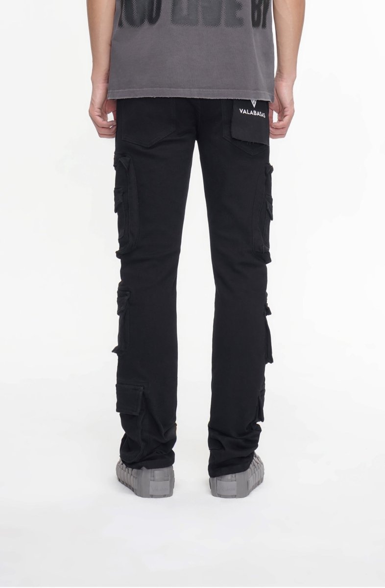 PayDay Black Stacked Jeans - Valabasas