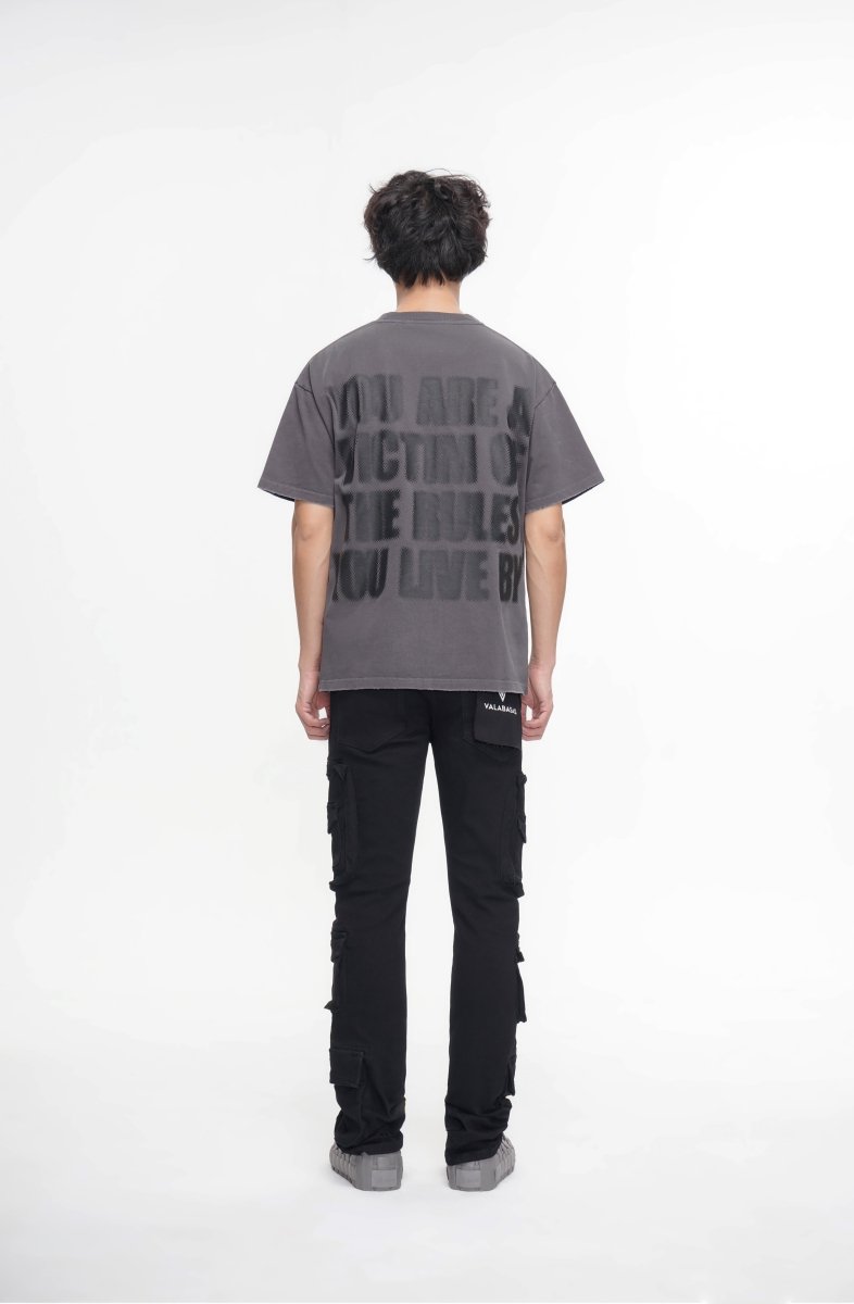 PayDay Black Stacked Jeans - Valabasas