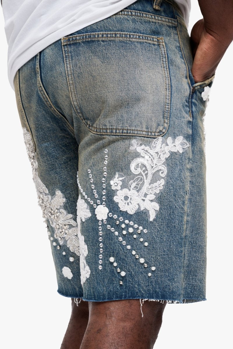 Polar Denim Shorts Dirty Vintage - Valabasas