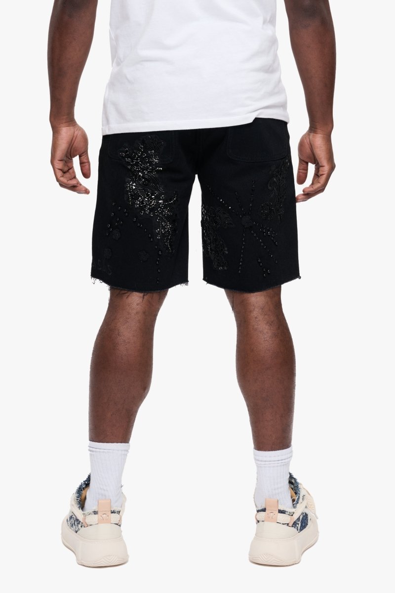 Polar Denim Shorts Jet Black - Valabasas