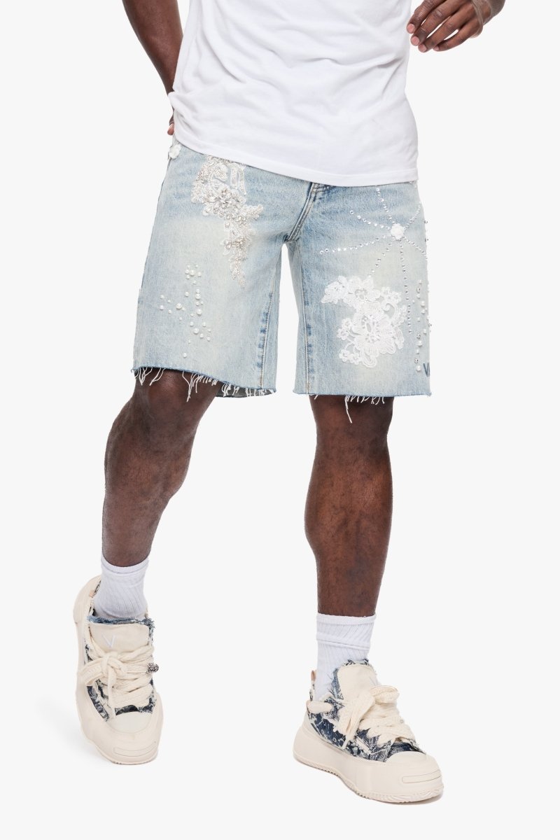 Polar Denim Shorts Vintage Blue - Valabasas