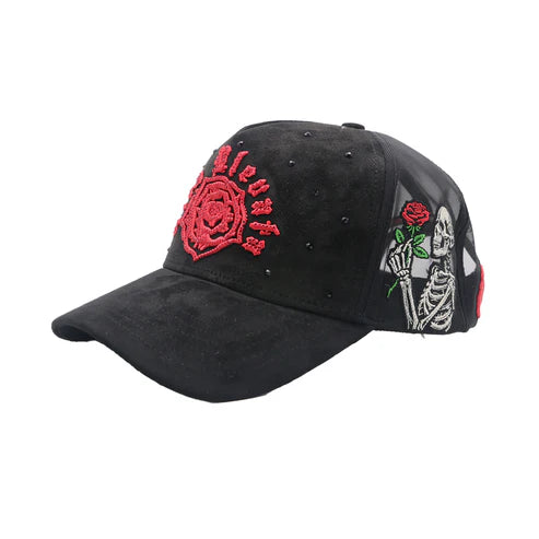 Premium Rose Trucker Hat - Embroidered