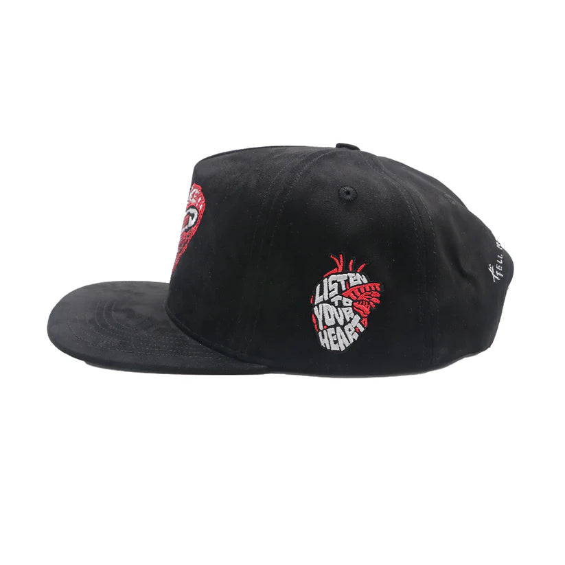 Premium Broken Heart Snapback Hat - Embroidered