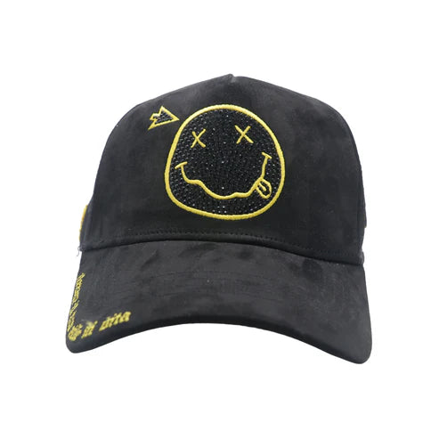 Premium Smiley Trucker Hat - Embroidered
