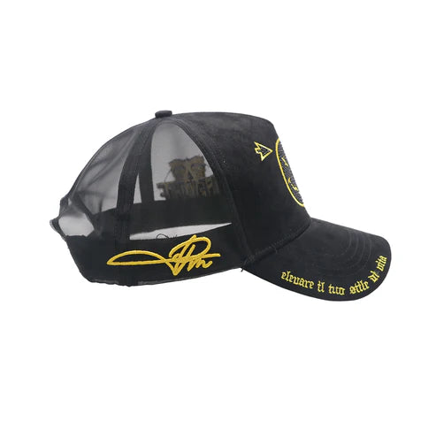 Premium Smiley Trucker Hat - Embroidered