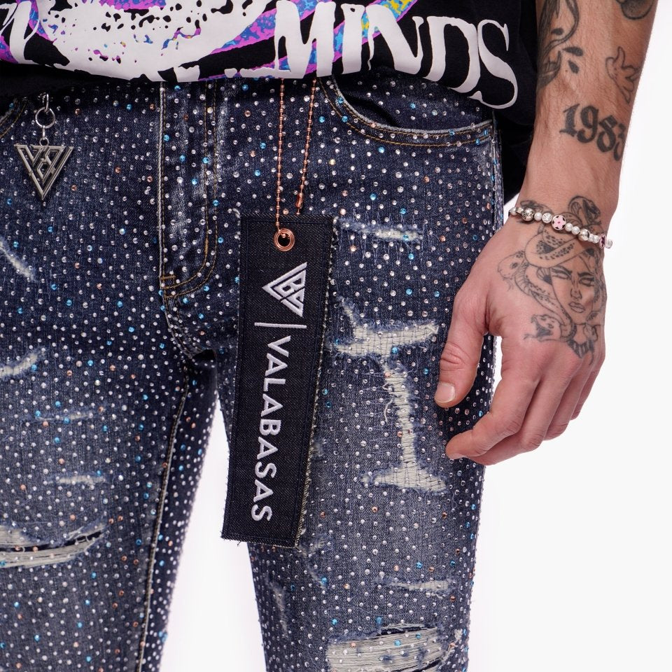 Provide Stacked Dark Blue Wash - Valabasas