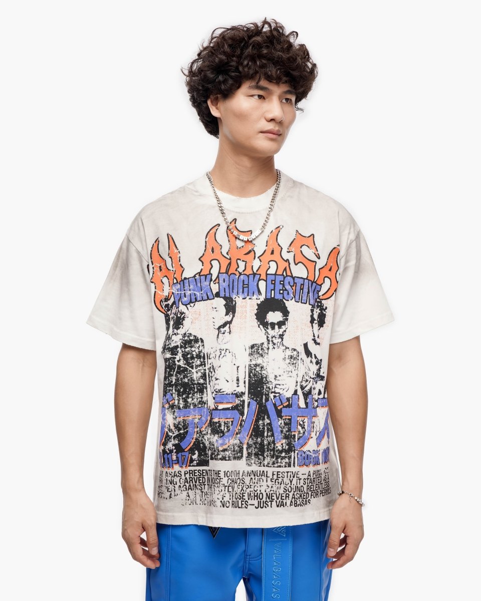 Punk Fest White Tee - Valabasas