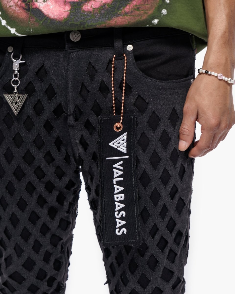 Ransom Black Stacked Jeans - Valabasas