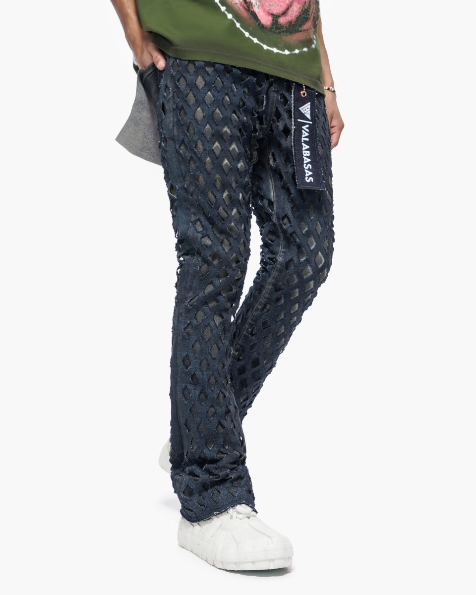 Ransom Dirty Blue Stacked Jeans - Valabasas