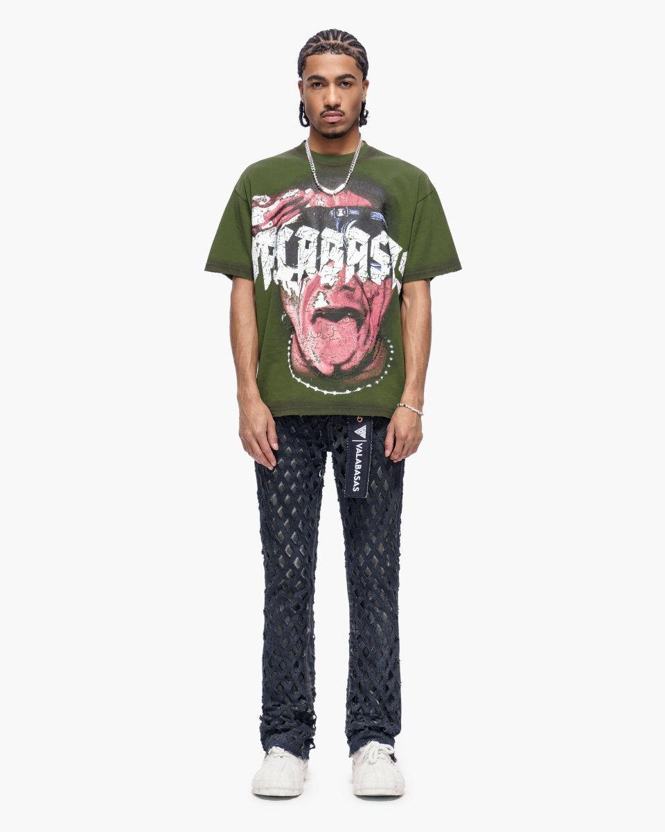Ransom Dirty Blue Stacked Jeans - Valabasas