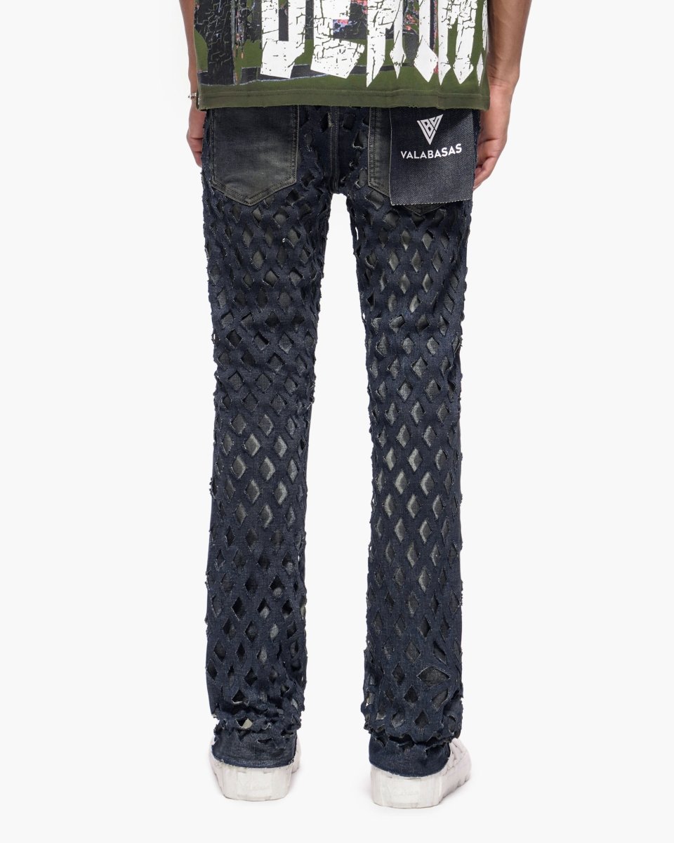 Ransom Dirty Blue Stacked Jeans - Valabasas
