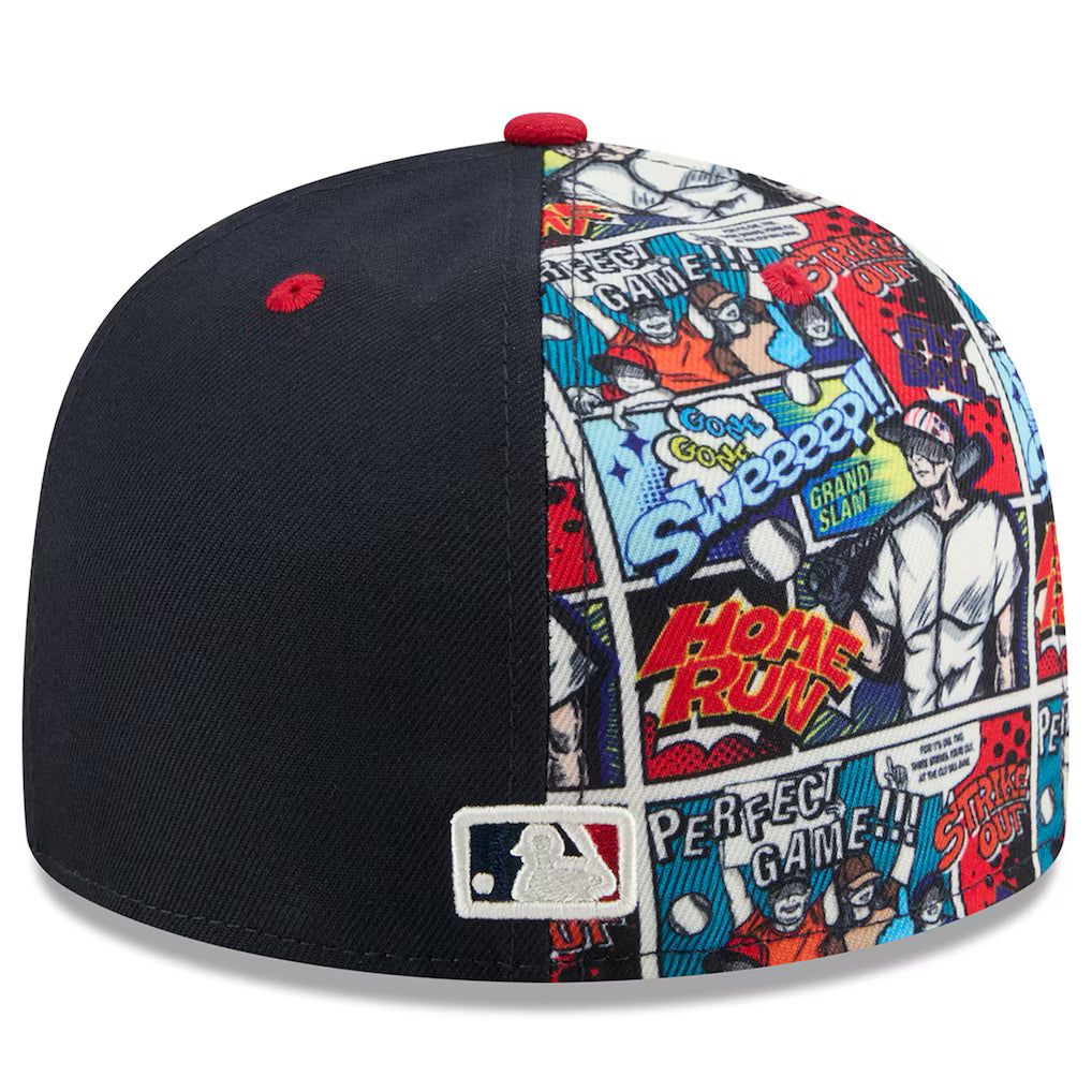 Men's Atlanta Braves Navy/Red 2025 MLB Diamond Hero Edition 59FIFTY Fitted Hat
