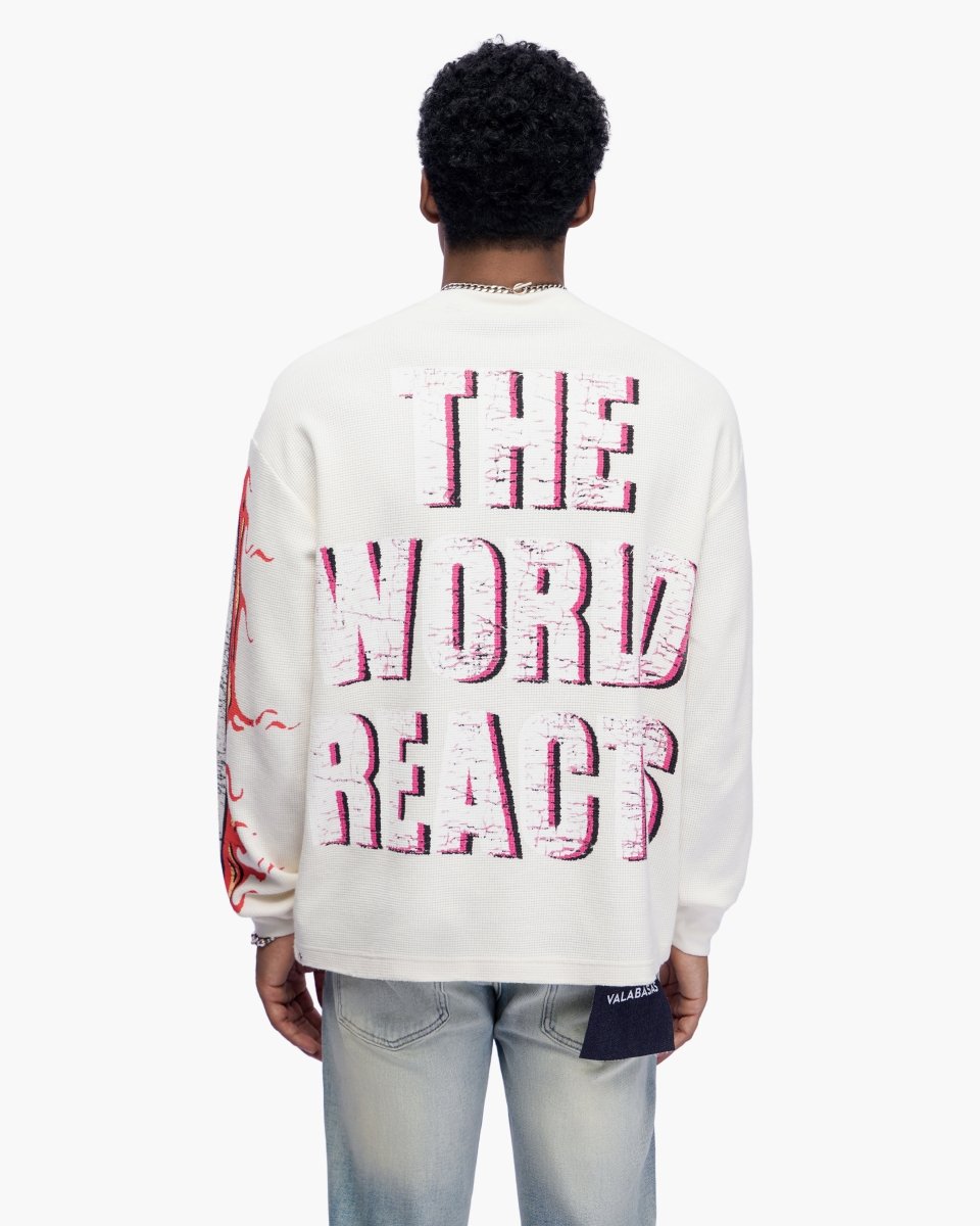 Risky Cream Thermal Crewneck - Valabasas