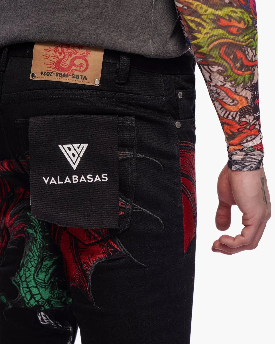 Valabasas Dragon Jeans - Stacked