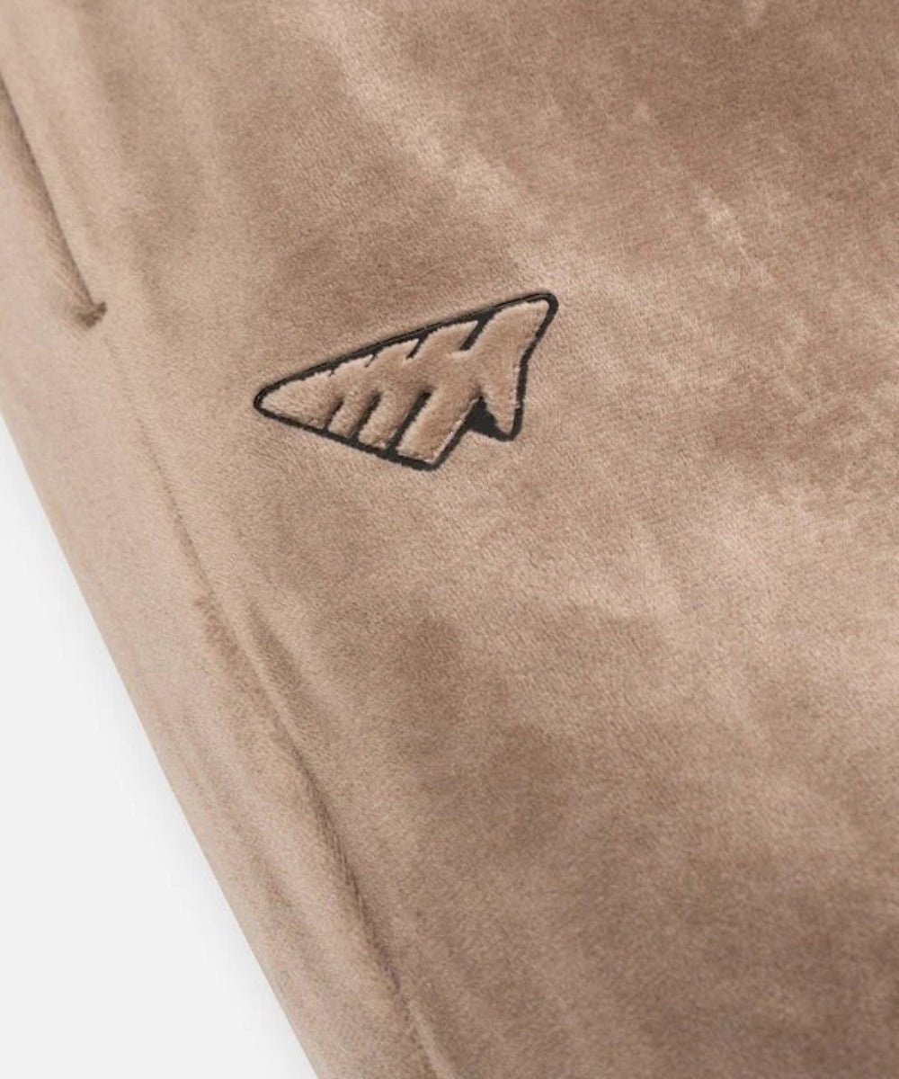 VELOUR PANT BROWN