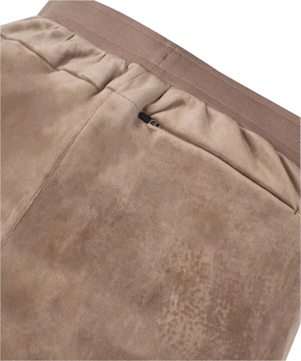 VELOUR PANT BROWN