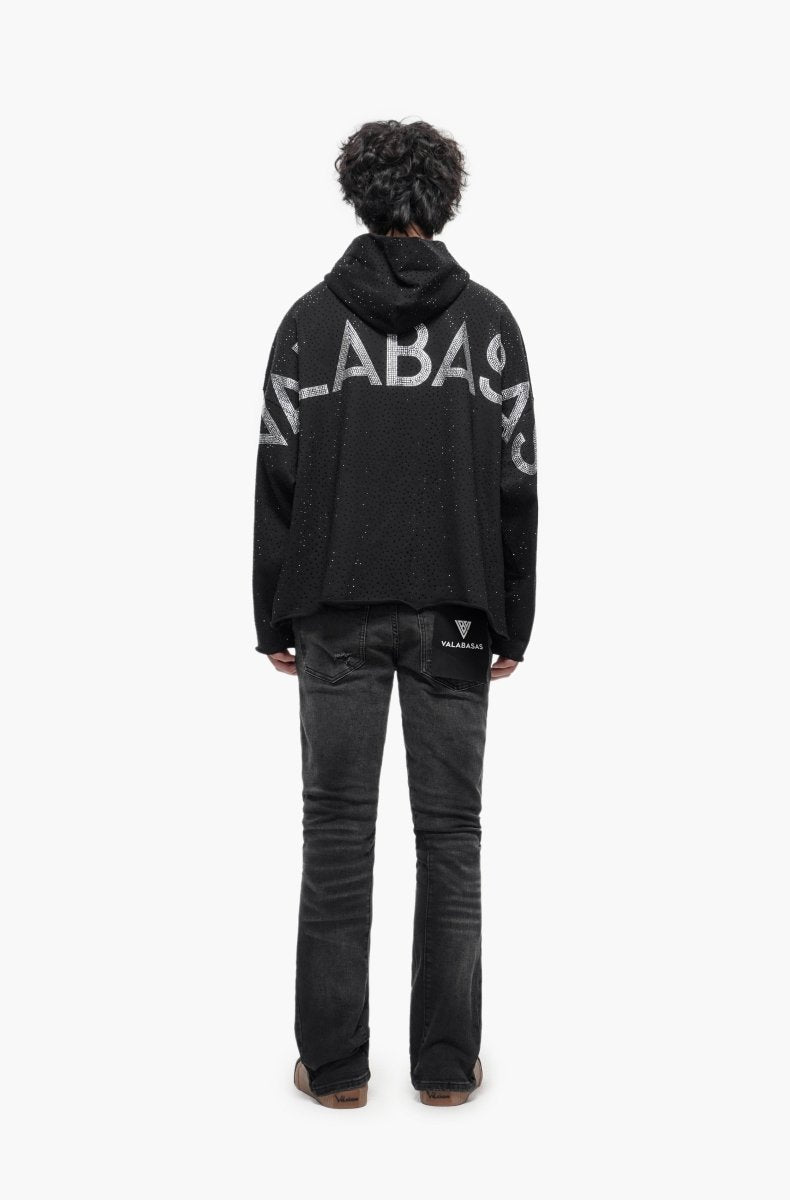 Sabotage Black Washed Stacked Jeans - Valabasas
