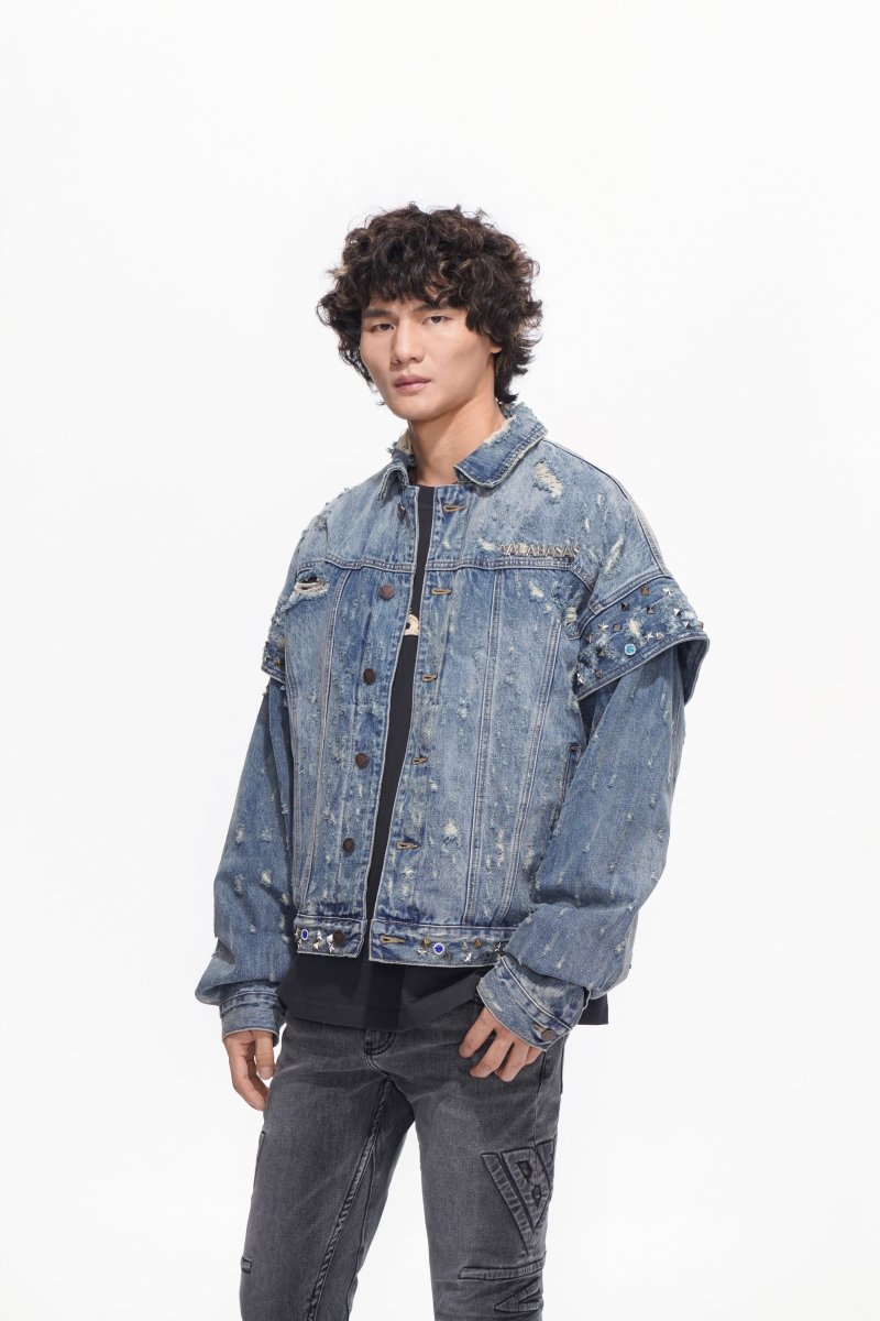 Scavenge Jacket Blue Washed - Valabasas