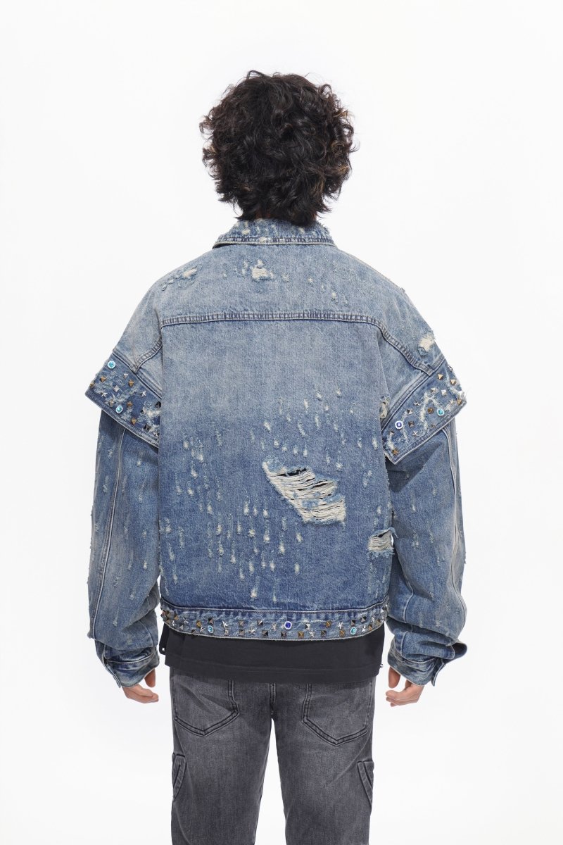 Scavenge Jacket Blue Washed - Valabasas