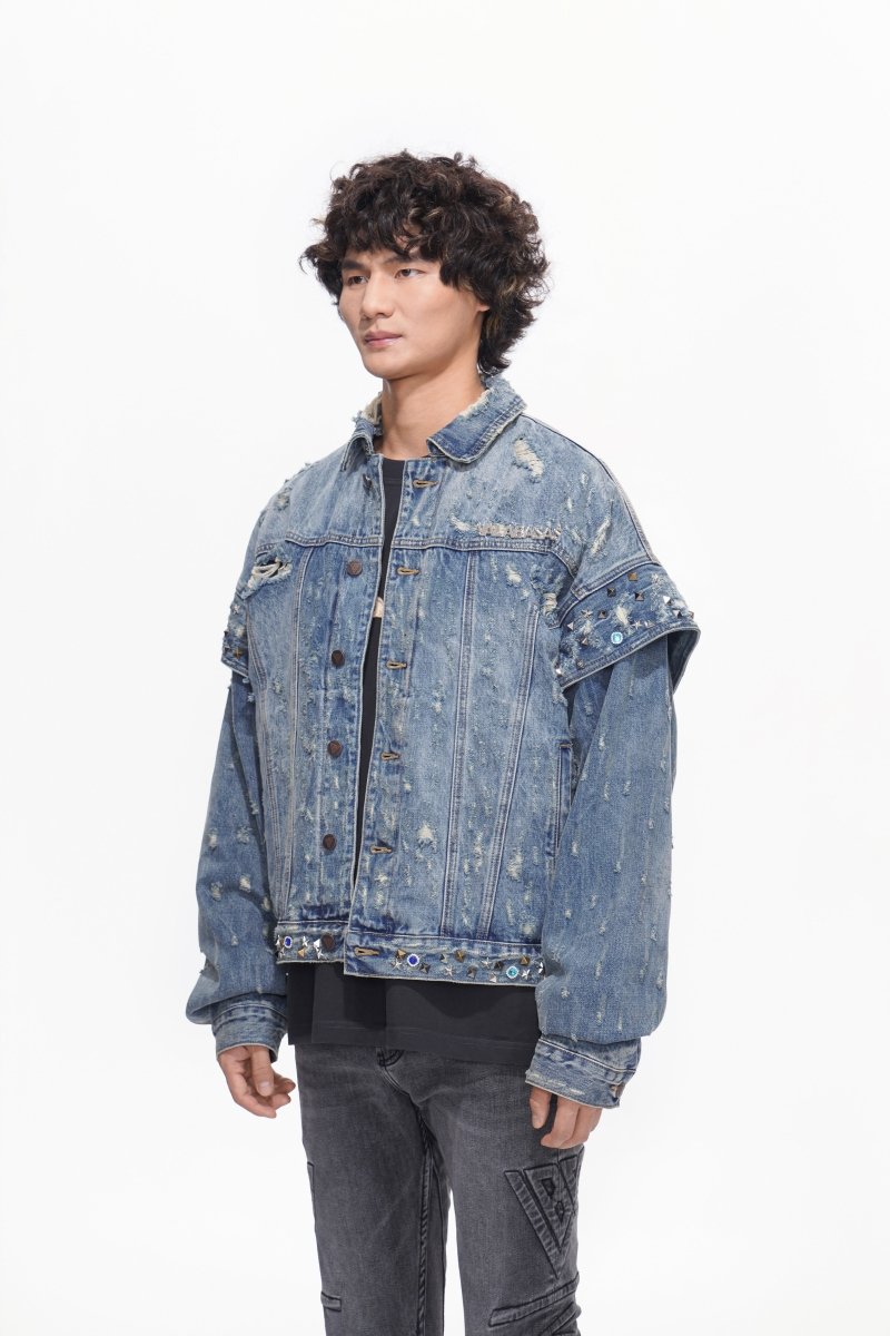 Scavenge Jacket Blue Washed - Valabasas