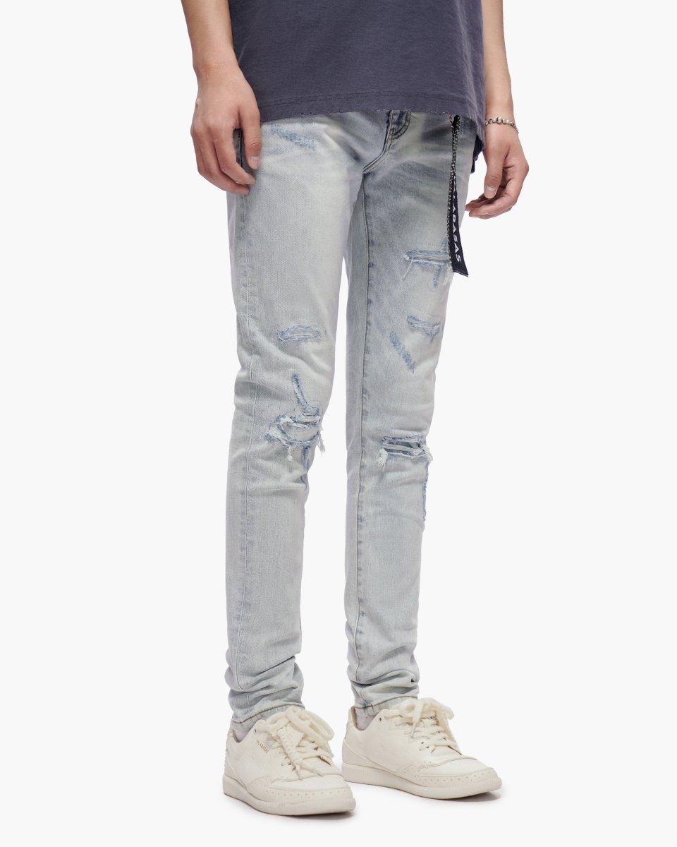 Scimitar Light Blue Wash Skinny Jeans - Valabasas