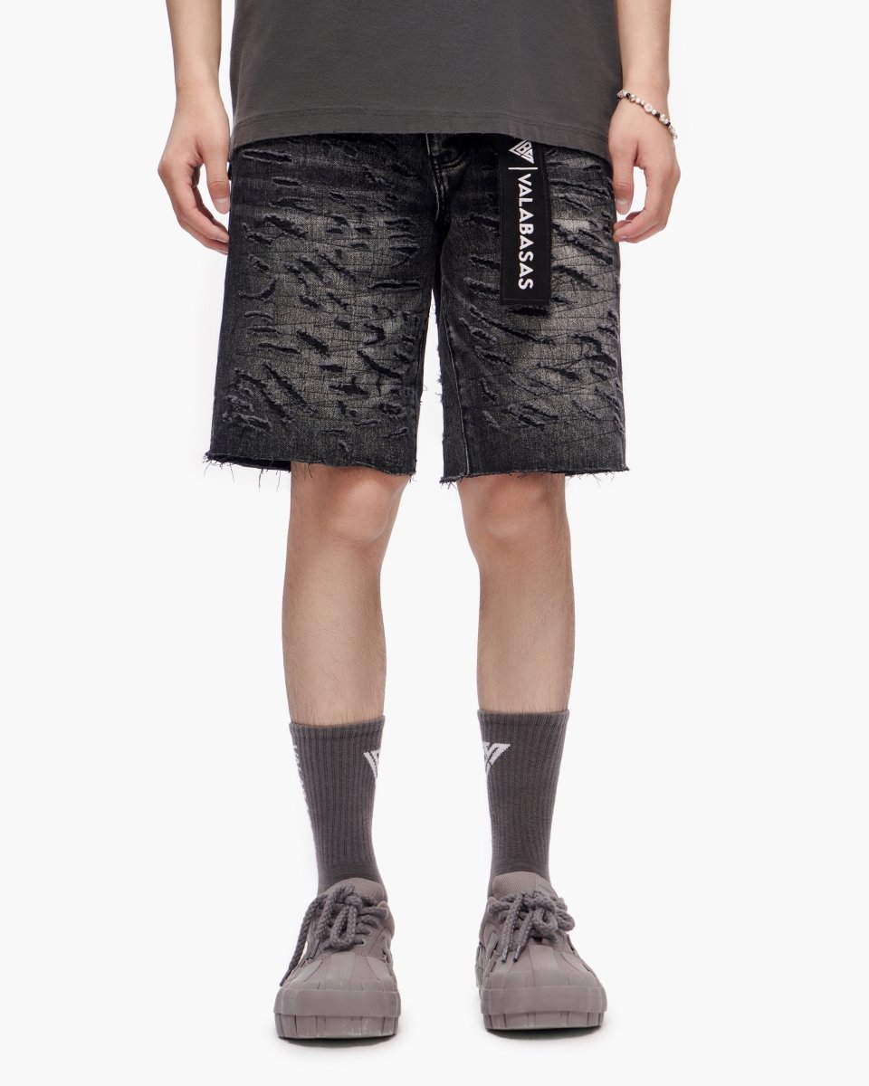 Scrape Shorts Grey Wash - Valabasas