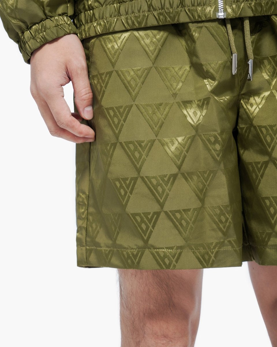 Signature 2.0 Olive Nylon Shorts - Valabasas