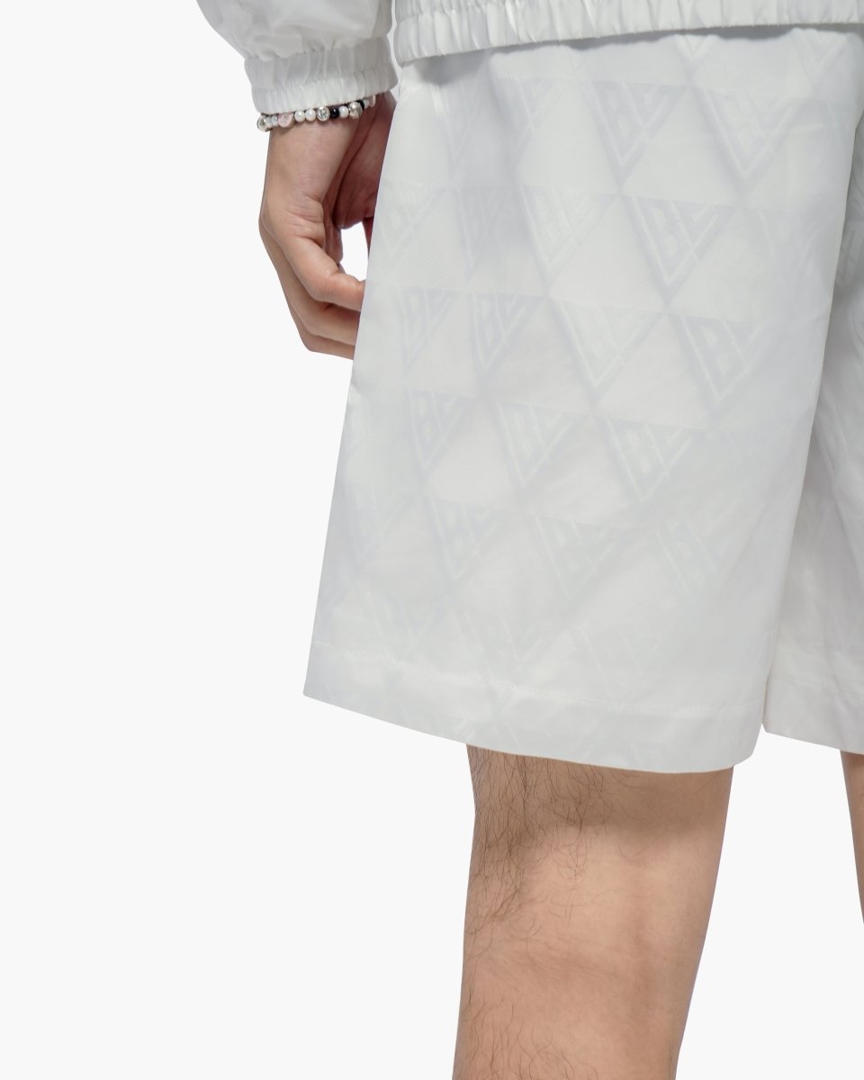Signature 2.0 White Nylon Shorts - Valabasas