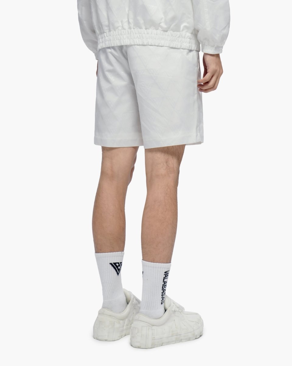 Signature 2.0 White Nylon Shorts - Valabasas