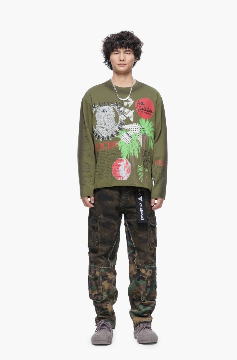 Sprawl Straight Camo Jeans - Valabasas