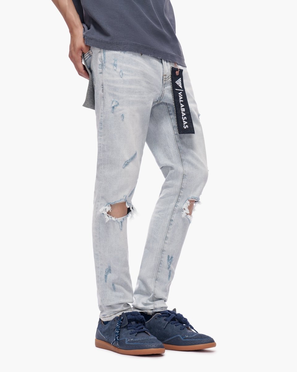 Stab Light Blue Wash Skinny Jeans - Valabasas