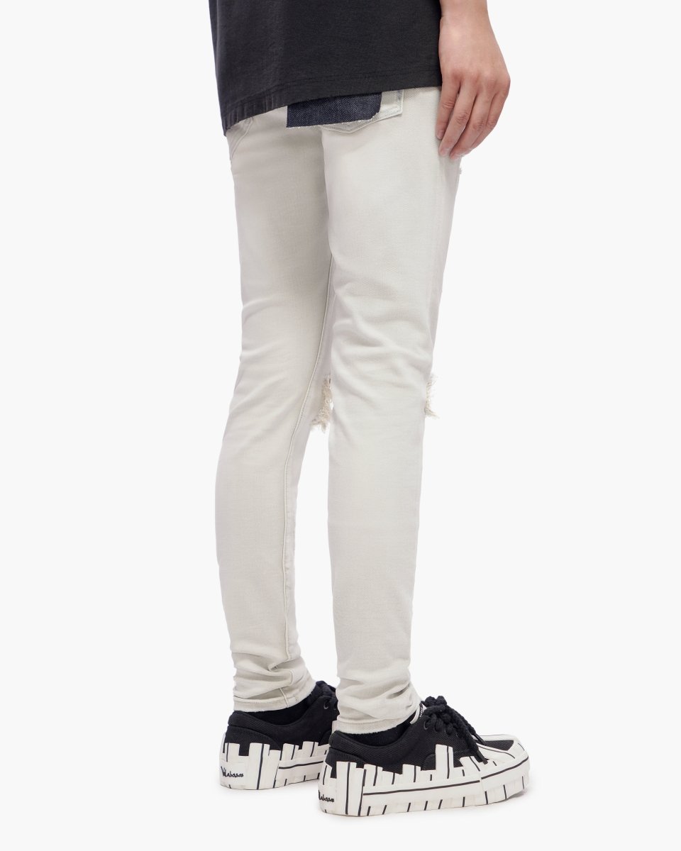 Stab Light Grey Wash Skinny Jeans - Valabasas