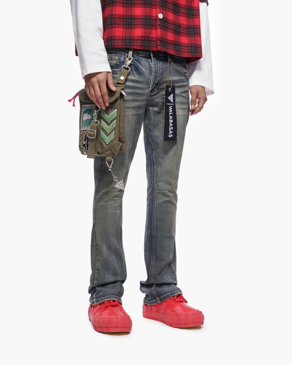 Story Stacked Dirty Blue Jean - Valabasas