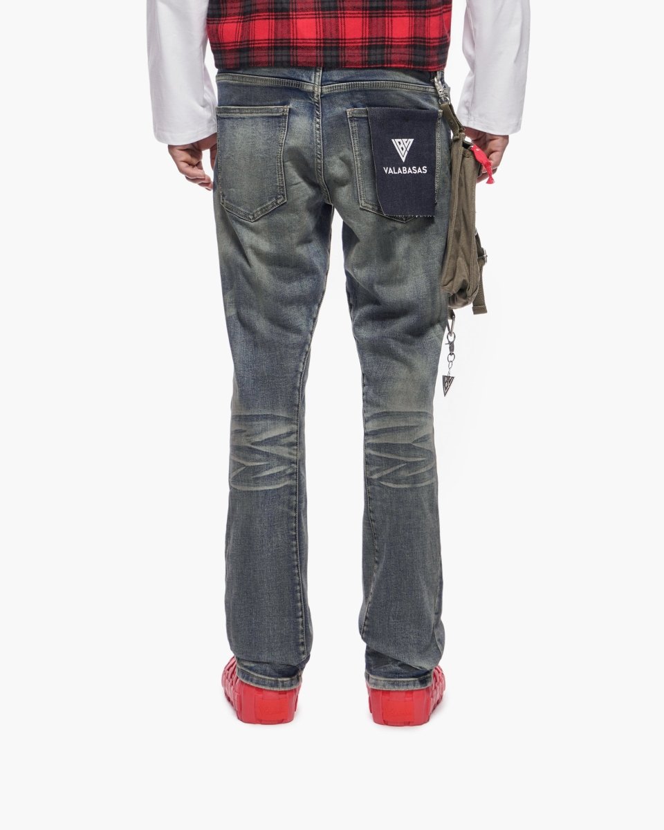 Story Stacked Dirty Blue Jean - Valabasas