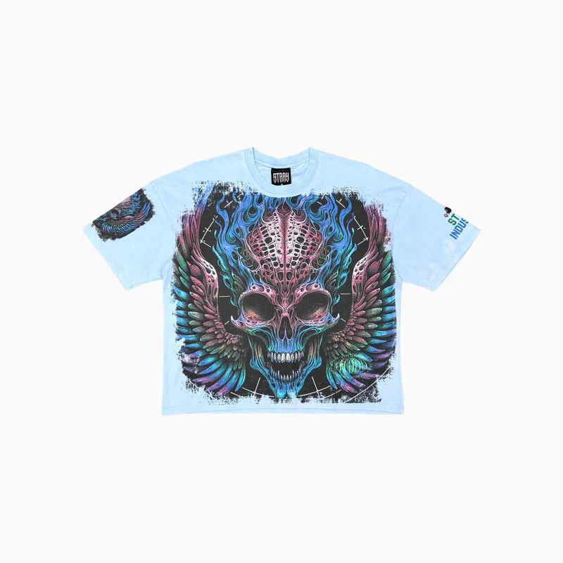 St1721 | Men's Burning Skull T-Shirt