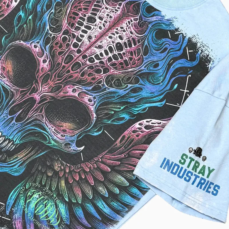 St1721 | Men's Burning Skull T-Shirt