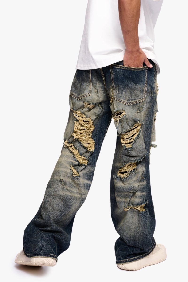 "Streak" baggy denim vin.Blue - Valabasas