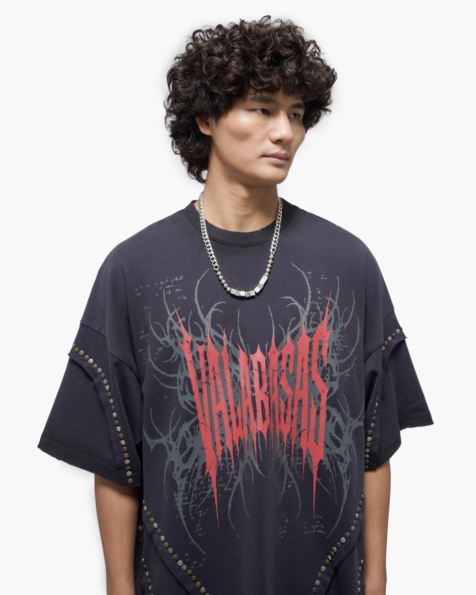 Thrifted Vintage Grey Tee - Valabasas